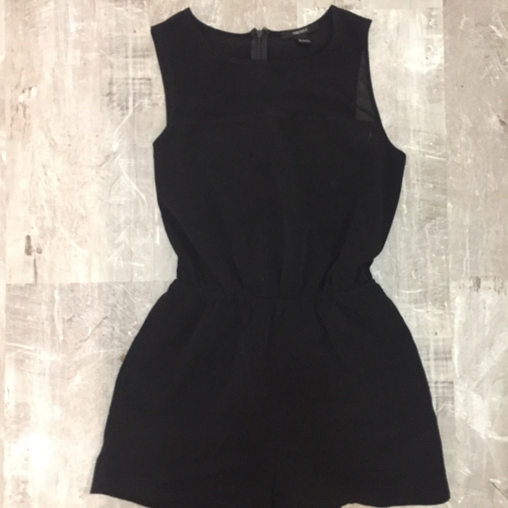 F21 See Through Collar Romper